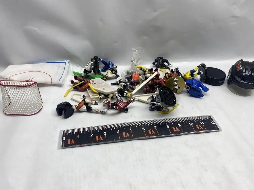Hockey Action Figures, Net, Pucks & Table Hockey
