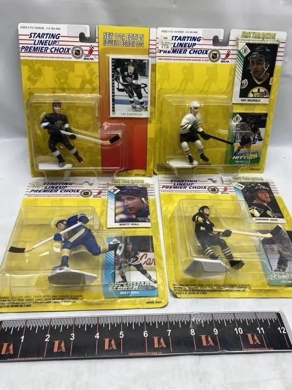 4 Starting Lineup NHL Figures - Hull, Jagr,