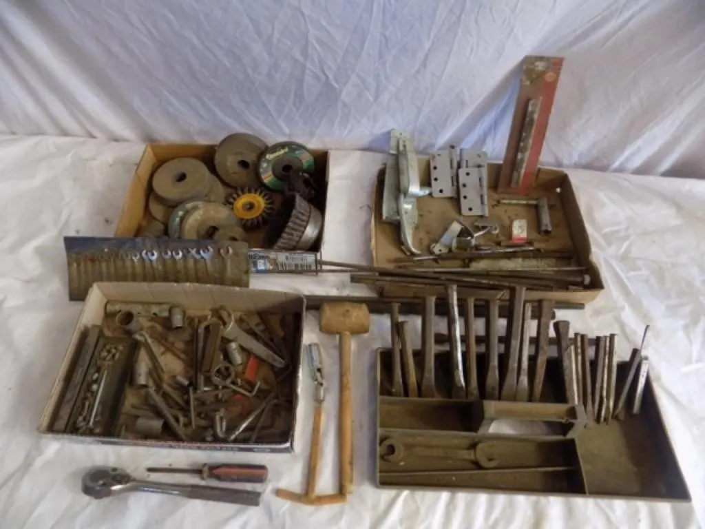 Wrenches, Chisels, Grinding Wheels & Misc.