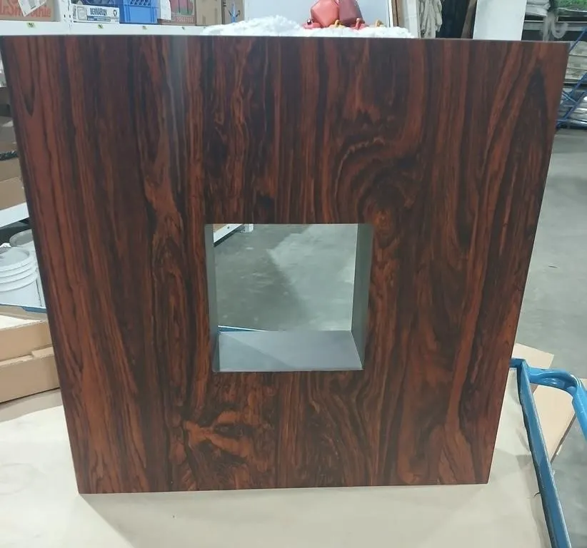 Kato Wood vase, 20" x 20" X 4", Waterproof