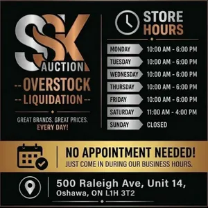 SSK AUCTION STORE AND PICK-UP TIMING