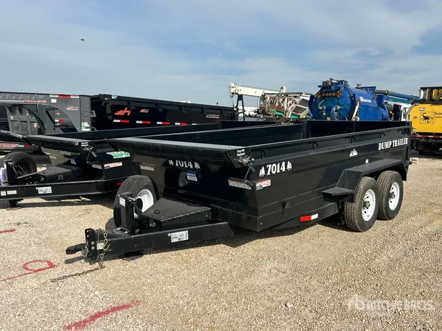 2027 Industrias America 7014 16 ft T/A Dump Utility Trailer