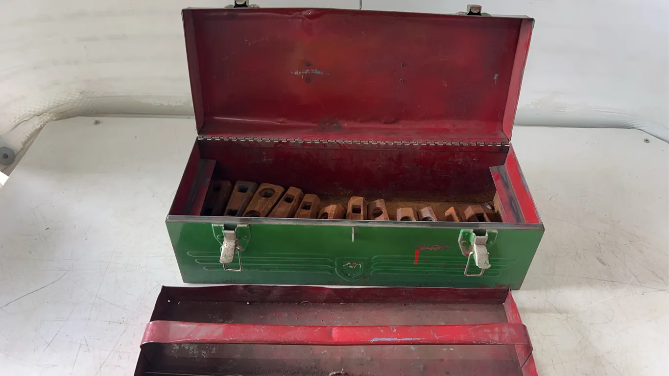 Tool Box W/ Cultivator Shovel Clips
