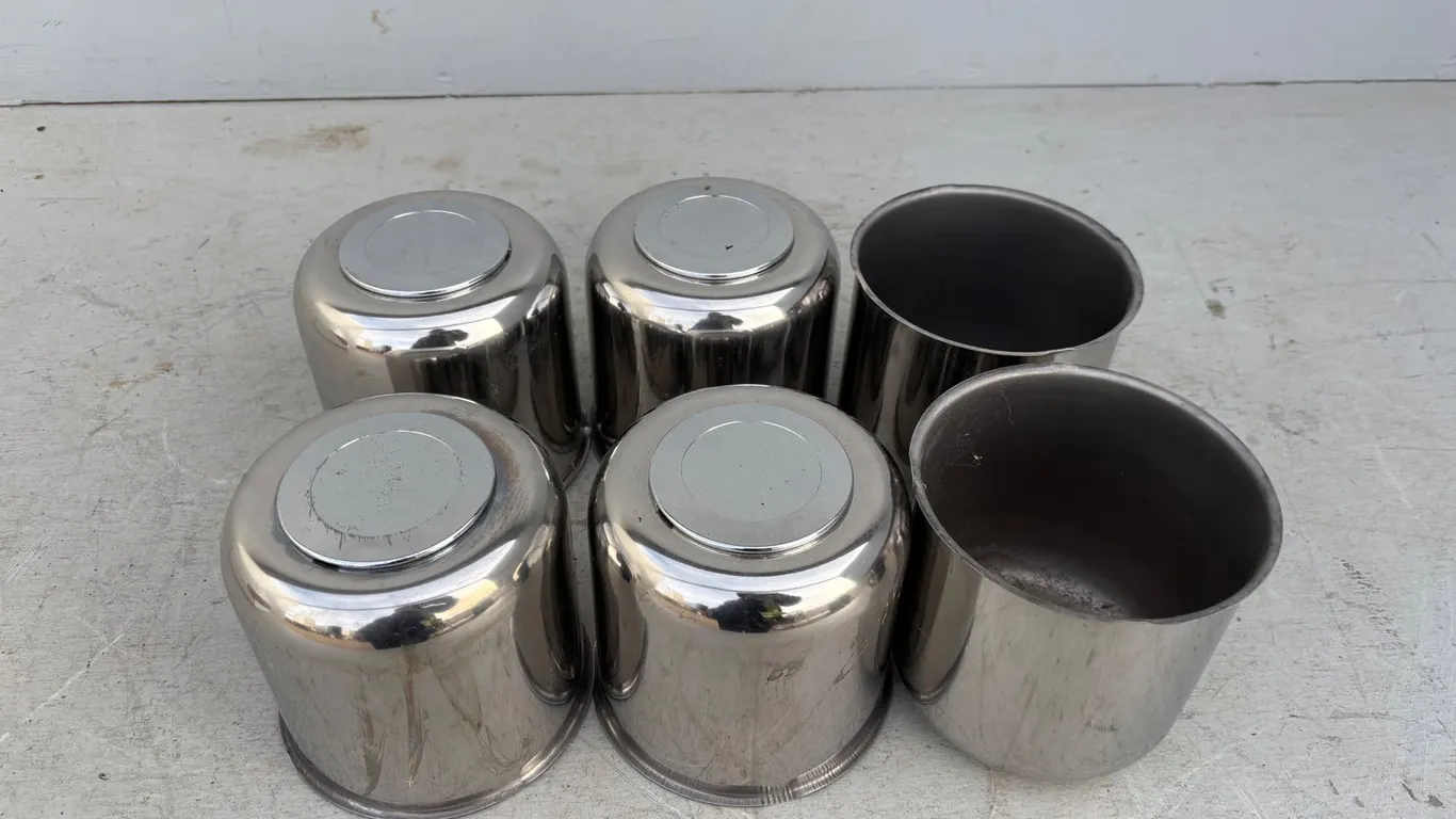 (6) Trailer Wheel Centre Caps