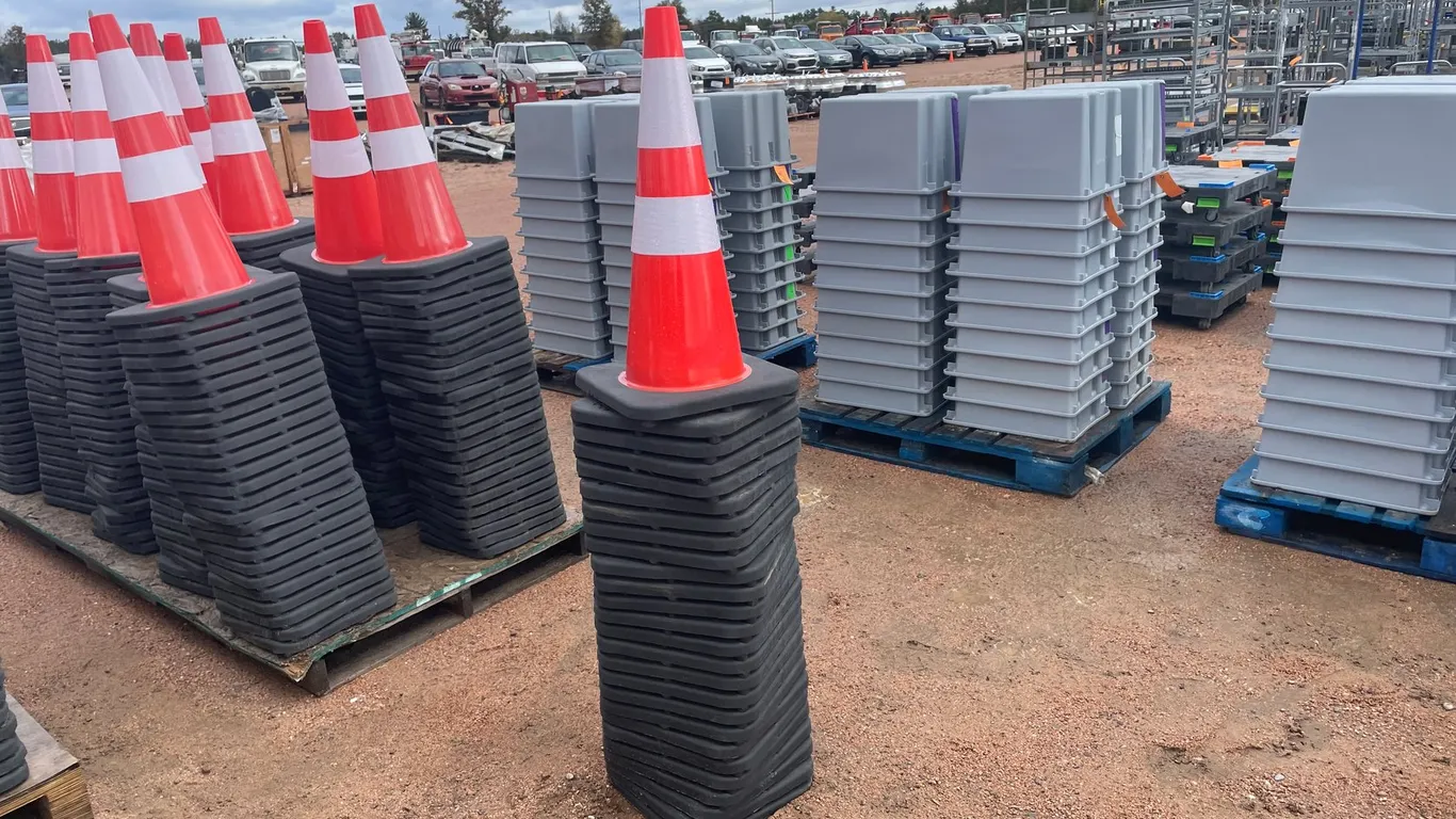 Stack of Construction Cones
