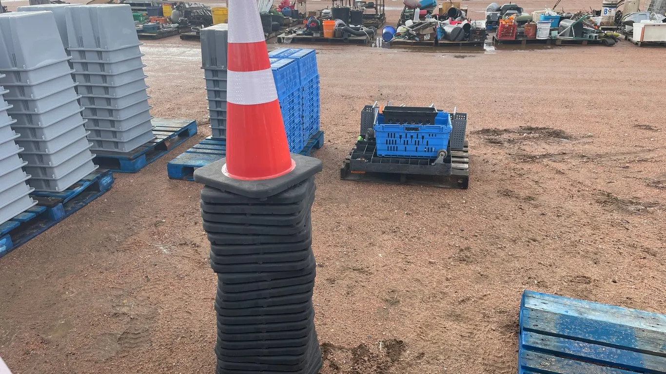 Stack of Construction Cones