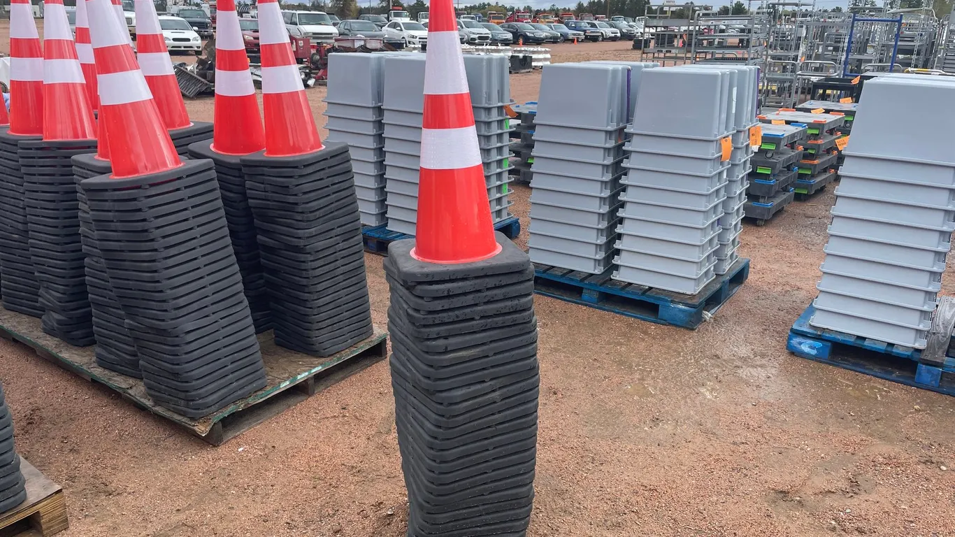 Stack of Construction Cones
