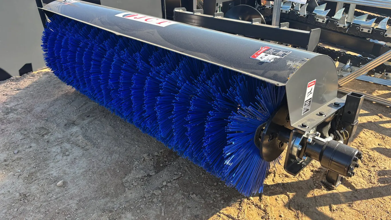 2026 JCT 84" Skid Steer Angle Broom Attachment
