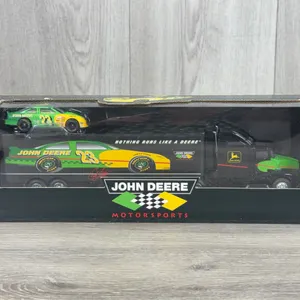 John Deere #23 Chad Little Transporter W/Stock Car, 1/64, Racing Champions