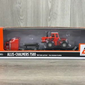 Allis-Chalmers 7580 4WD Duals W/Semi & Trailer, 1/64, Ertl