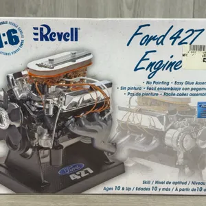 Revell Ford 427 Engine Model Kit, 1:6, Sealed In Plastic