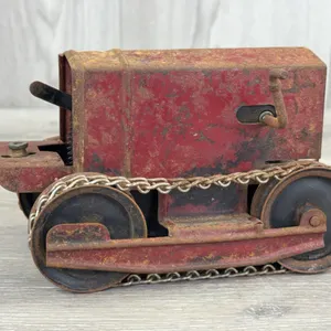 Kingsbury 1920's Mechanical Windup Crawler, 7", Missing Parts