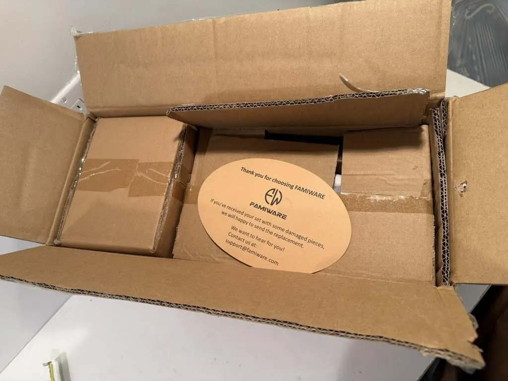 NEW stoneware dish set, 4 place settings
dinner