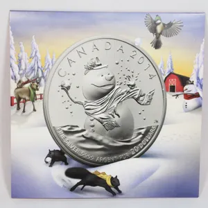 2014 CANADA $20 FOR $20 # 14 SNOWMAN 1/4 OZ
