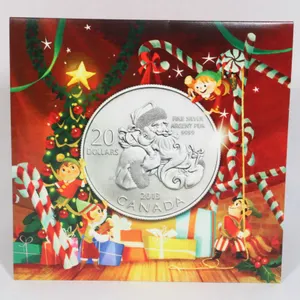 2013 CANADA $20 FOR $20 #10 SANTA 1/4 OZ FINE