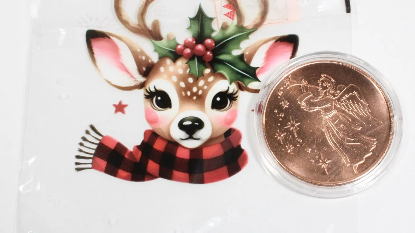 CHRISTMAS ANGEL 1 OZ .999 FINE COPPER
