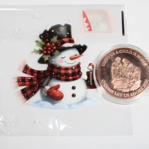 UNTO US A CHILD IS BORN 1 OZ .999 FINE COPPER