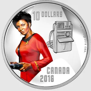 2016 CANADA $10 STAR TREK - UHURA 1/2 OZ FINE