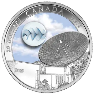 2016 CANADA $20 THE UNIVERSE GLOW-IN -THE -DARK