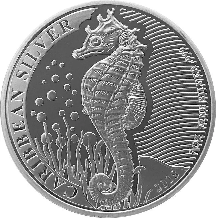 1 OZ 2018 CARIBBEAN SILVER COIN