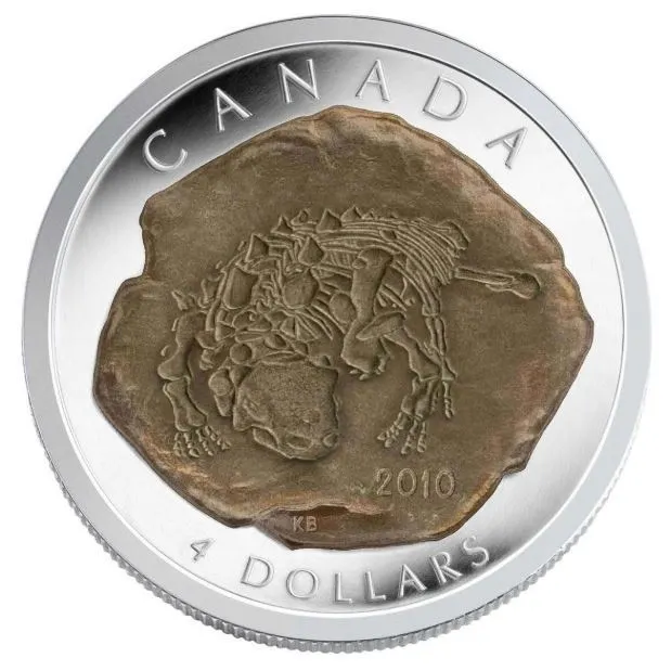 2010 CANADA $4 DINOSAUR COLLECTION