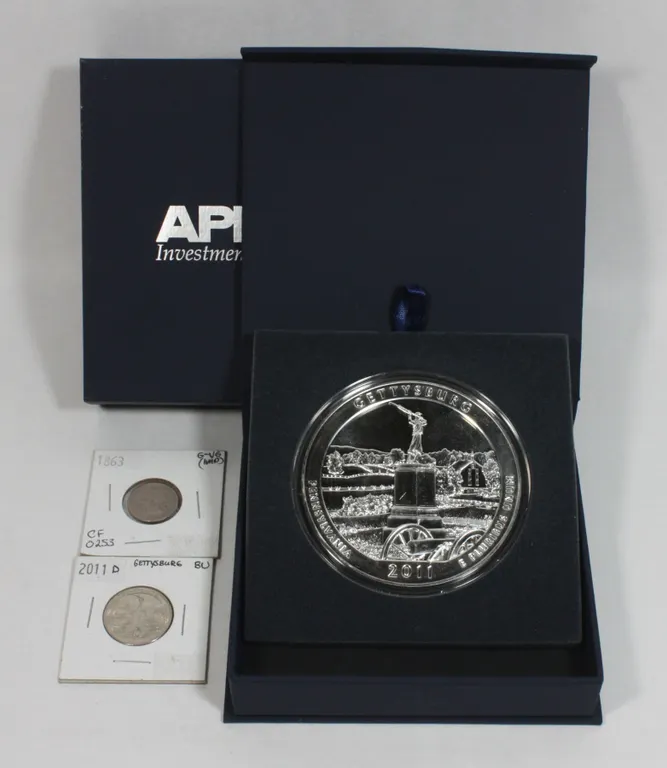 5 OZ 2011 AMERICA THE BEAUTIFUL GETTYSBURG