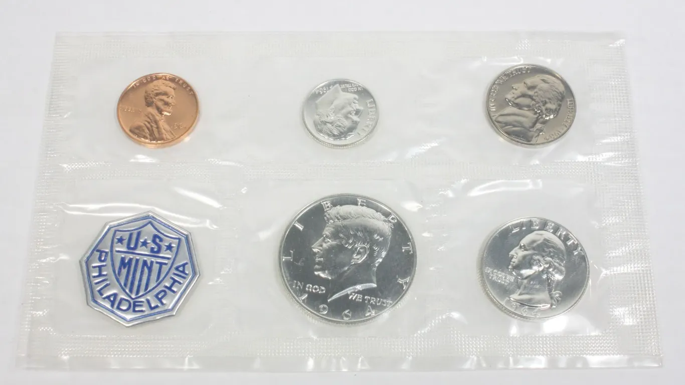 1964 YEAR SET STILL IN MINT BAG