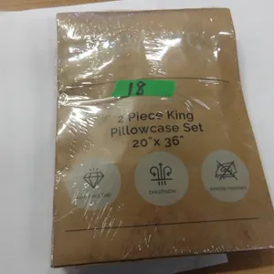 STORE RETURN (AS IS):  3 PAIR OF KING SIZE PILLOWCASES (GREY)