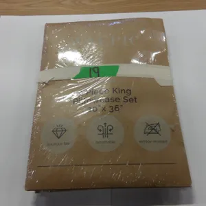 STORE RETURN (AS IS):  3 PAIR OF KING SIZE PILLOWCASES (GREY)