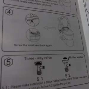 STORE RETURN (AS IS):  BIDET CONVERSION FOR TOILET