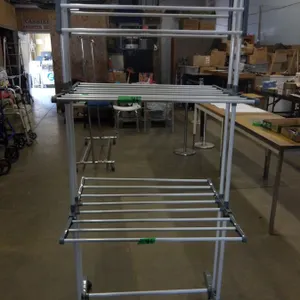 STORE RETURNS (AS IS):  ADJUSTABLE CLOTHING RACK