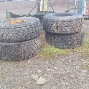 (4) 445/65R22.5 Goodyear Tires with Rims