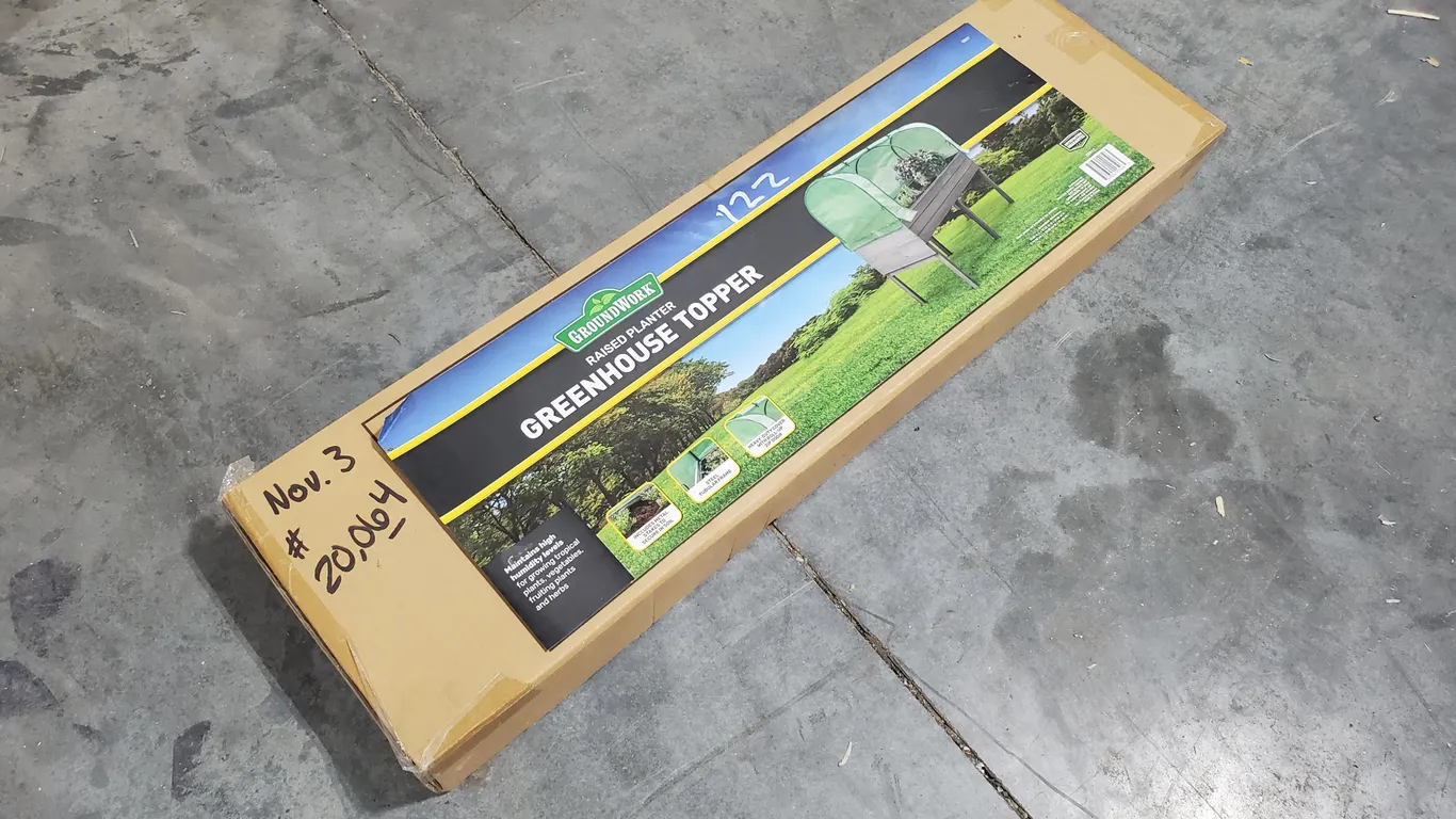 Unused Ground Work Greenhouse Raised Planter Topper