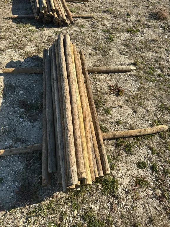 25 3” fence posts