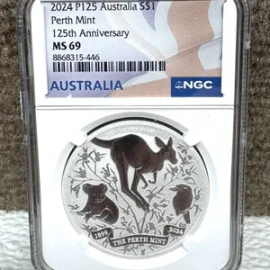 2024 P125 Australia $1 Perth Mint MS69 Coin