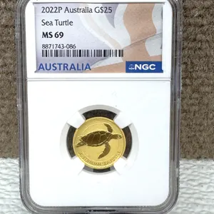 2022P Australia $25 Gold Sea Turtle MS69 NGC