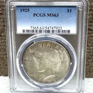 1925 Peace Dollar PCGS MS63 Certified