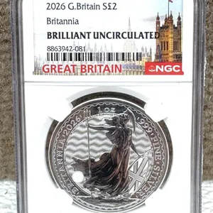 2026 Great Britain Britannia £2 Silver NGC BU