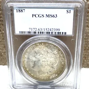 1887 Morgan Silver Dollar PCGS MS63