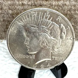 1924 Peace Silver Dollar Coin