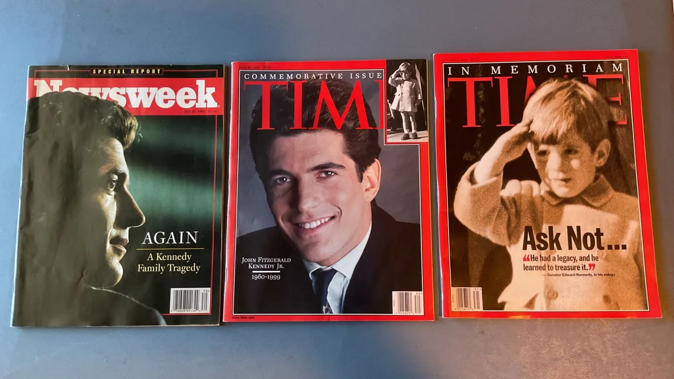 Three Magazines Featuring JFK Jr. and Families, Late 1990s