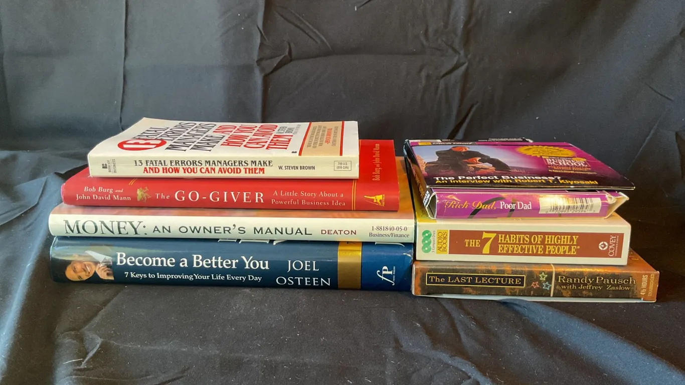 Self-Help and Finance Books, CDs, and Cassettes