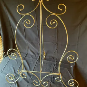 Metal Easel with Scrollwork Design, Approx. 20th Century