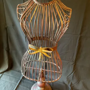 Metal Wire Dress Form Mannequin with Decorative Base