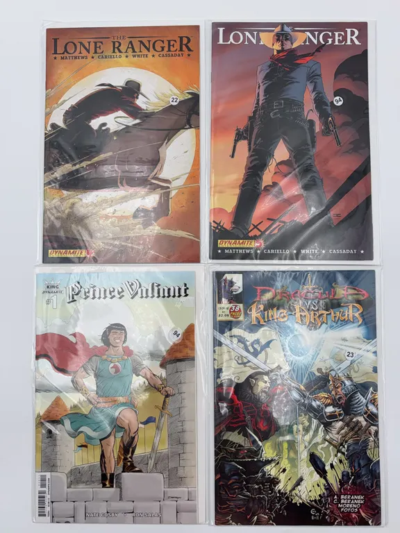 4 pack Comics featuring The Lone Ranger