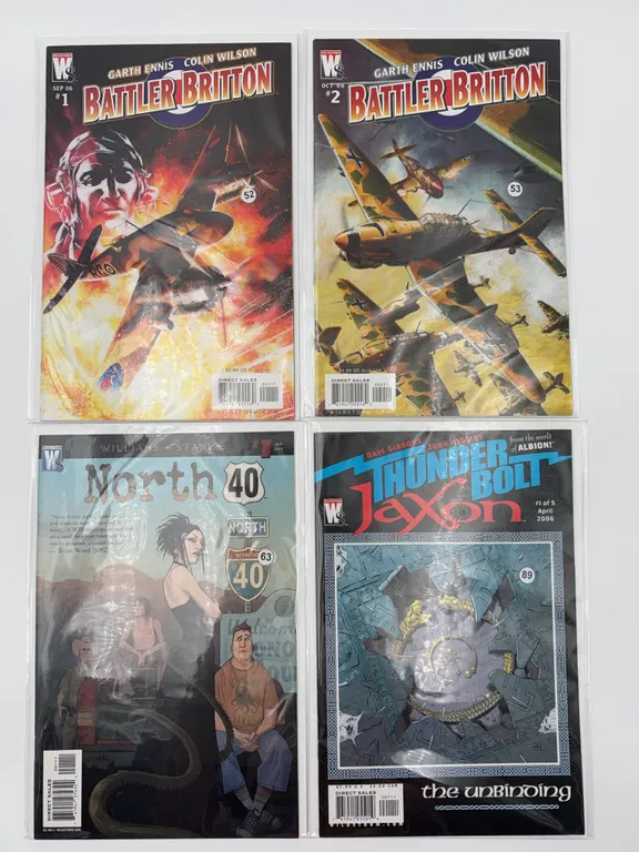 4 pack Wildstorm Comics featuring Battler Britton