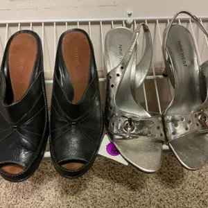 Two Pairs of Women’s Shoes: Aerosoles and Nine West