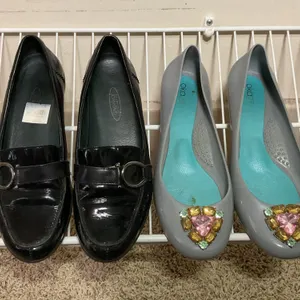 Two Pairs of Women’s Shoes: Okabashi and Oka-B, Size 9