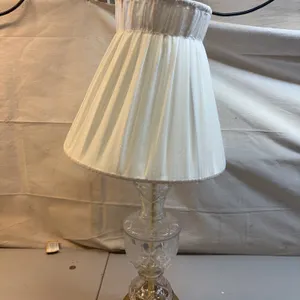 Crystal and Brass Table Lamp