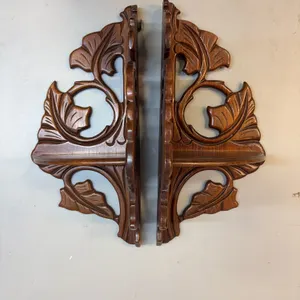 Carved Wood Shelves
